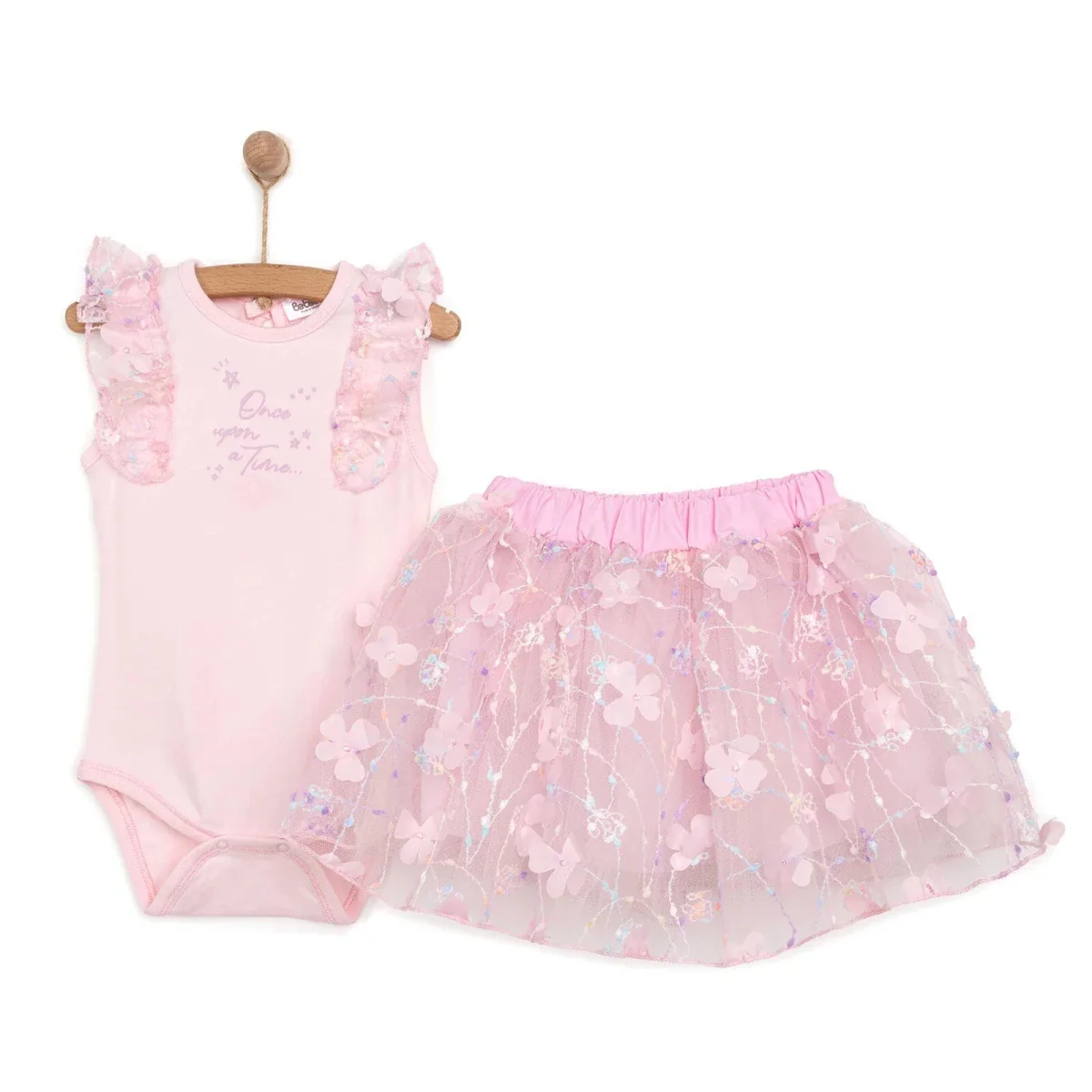 Bebetto Cute Fairy Girl Blouse - Skirt - Pink