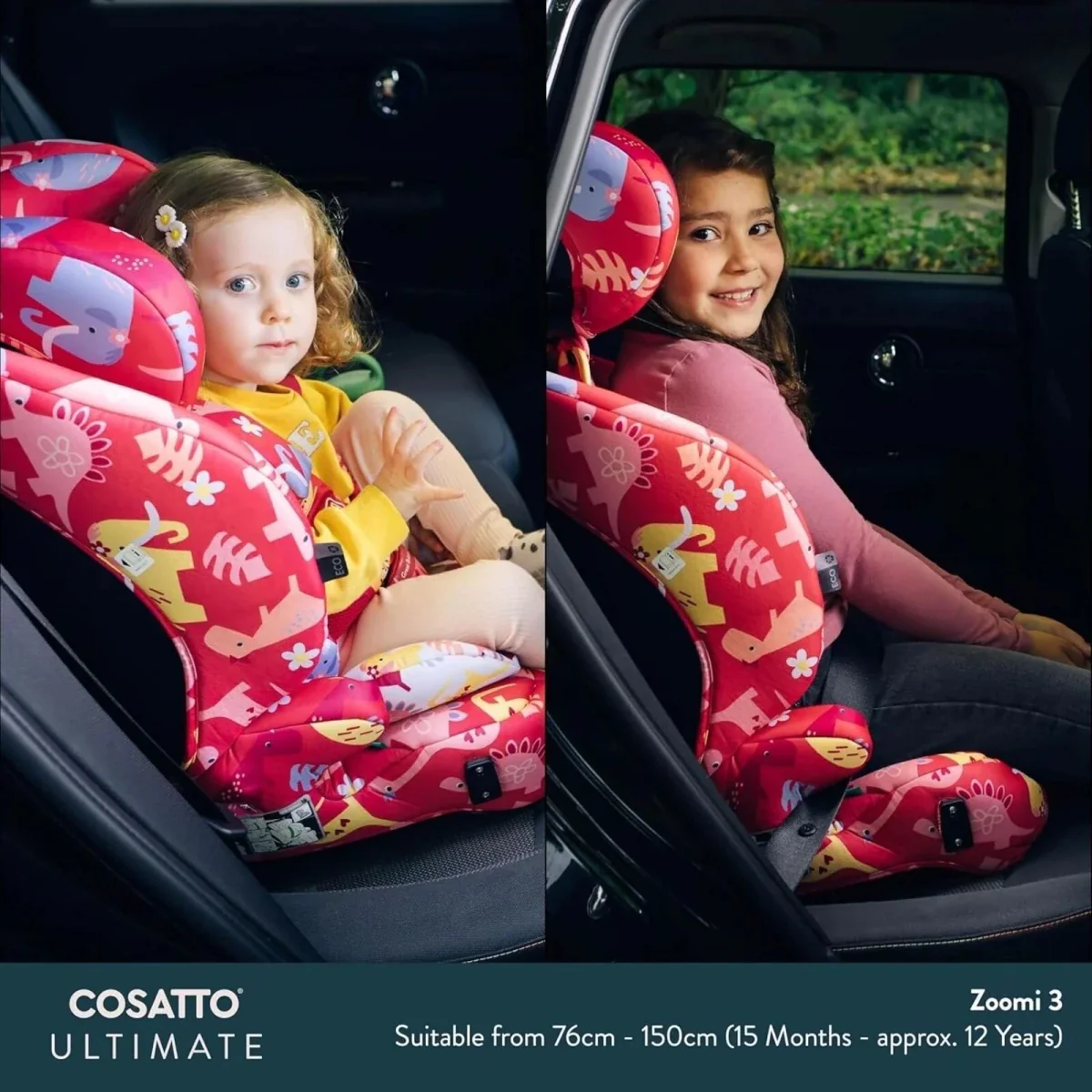 Cosatto Zoomi 3 i-Size Car Seat - D is For Dino - Image 10