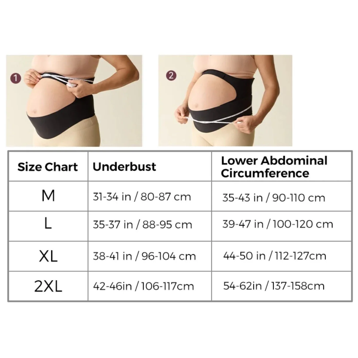 Momcozy Ergonest Maternity Belly Band L - Black - Image 9