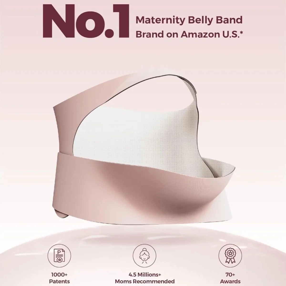 Momcozy Ergonest Maternity Belly Band XL - Black - Image 6
